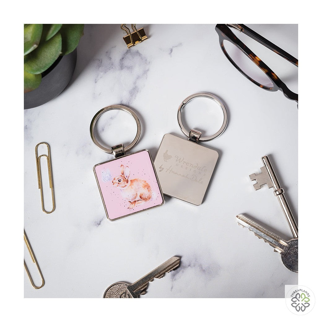 Wrendale Rabbit Keyring - I Spy a Butterfly [optimised-1040-watermarked]