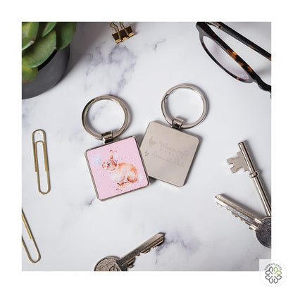 Wrendale Rabbit Keyring - I Spy a Butterfly [optimised-1040-watermarked]