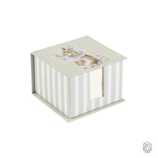 Wrendale Rabbit Memo Block - Head Clover Heels [optimised-1040-watermarked]