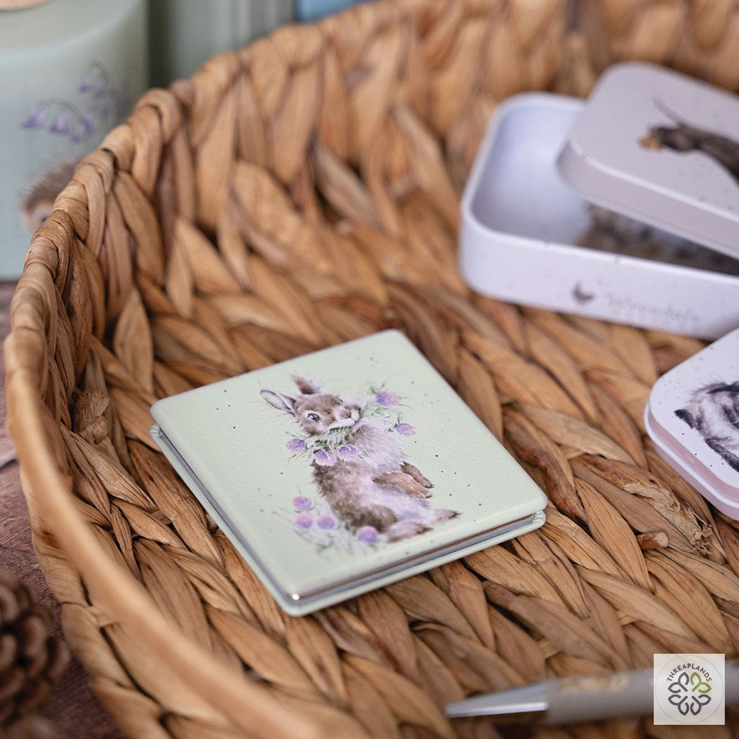 Wrendale Rabbit Mirror - Clover Bunny - Threaplands [optimised-1040-watermarked]