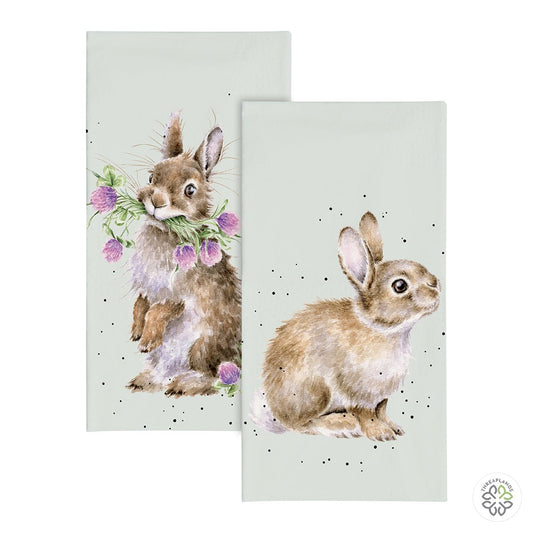 Wrendale Rabbit Pocket Tissues - Head Clover Heels - Threaplands [optimised-1040-watermarked]