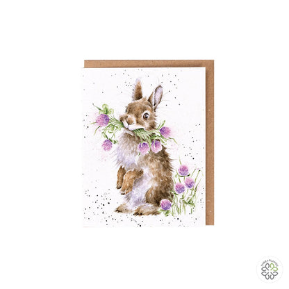 Wrendale Rabbit Seed Card - Head Clover Heels [optimised-1040-watermarked]