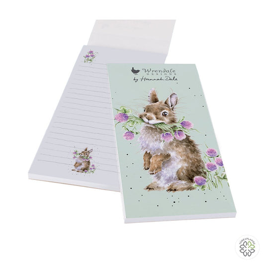 Wrendale Rabbit Shopping Pad - Head Clover Heels - Threaplands [optimised-1040-watermarked]