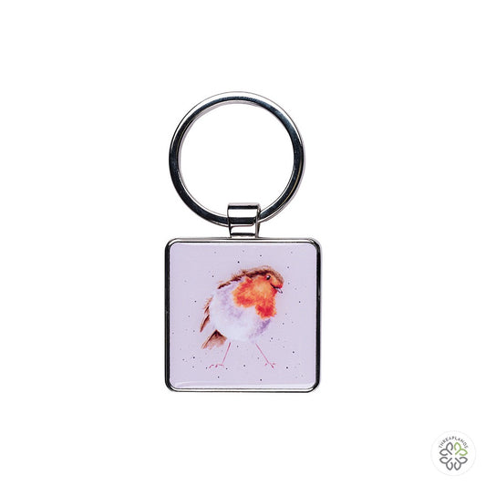 Wrendale Robin Keyring - Curious Robin - Threaplands [optimised-1040-watermarked]