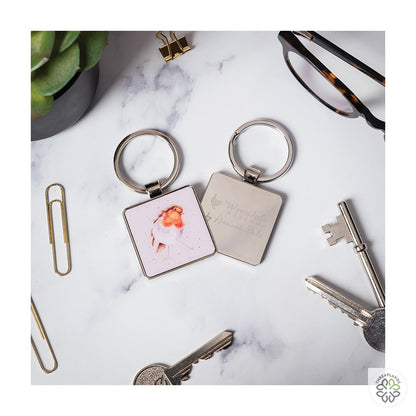 Wrendale Robin Keyring - Curious Robin - Threaplands [optimised-1040-watermarked]