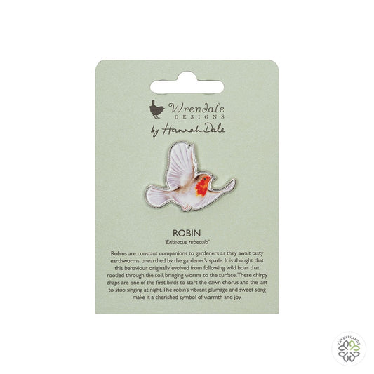 Wrendale Robin Pin Badge - Flying Robin [optimised-1040-watermarked]