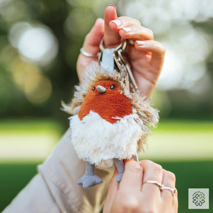 Wrendale Robin Plush Keyring - Threaplands [optimised-1040-watermarked]