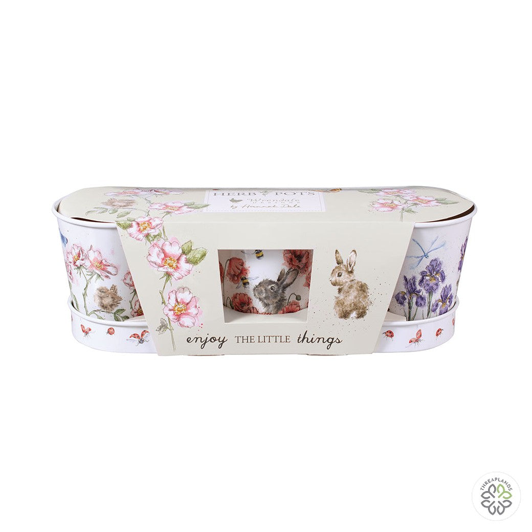 Wrendale Set of 3 Herb Pots - Floral Tray [optimised-1040-watermarked]