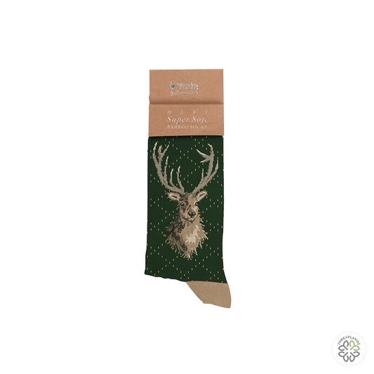 Wrendale Stag Sock - Portrait [optimised-1040-watermarked]