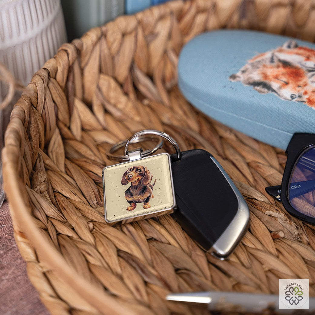 Wrendlae Dog Keyring - Dachshund - Threaplands [optimised-1040-watermarked]