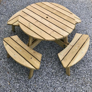 Rose Round Picnic Table