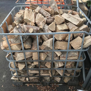 Caged Hardwood Logs